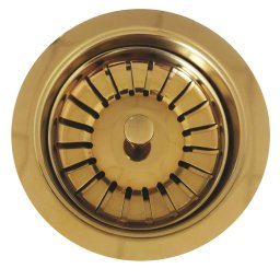 Valva pentru Chiuveta Pyramis PVD Gold Diametru 92MM fara Preaplin Auriu