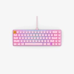Tastatura Gaming Compacta Glorious RGB GMMK 2 Compact Fox Linear Switches USB-C US Layout Roz