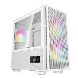 Carcasa Deepcool CH360 Digital Fara Sursa ABS + SPCC + Tempered Glass aRGB Alba