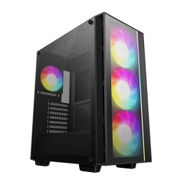 Carcasa Deepcool Matrexx 55 V4 Fara Sursa ABS+SPCC+Tempered Glass aRGB Neagra