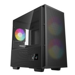Carcasa Deepcool CH360 Digital Fara Sursa ABS+SPCC+Tempered Glass aRGB Neagra