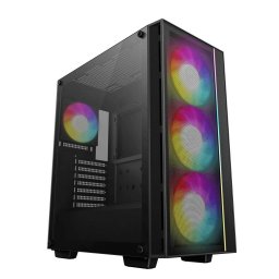 Carcasa Deepcool Matrexx 55 Mesh V4 C Fara Sursa ABS+SPCC+Tempered Glass aRGB Neagra