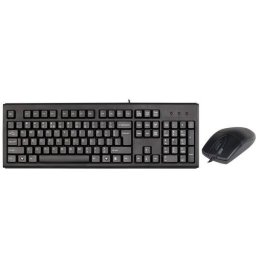 Kit Tastatura + Mouse A4Tech KM-720620D USB QWERTY Negru