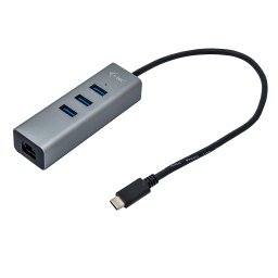 Hub Extern I-TEC C31METALG3HUB Metal 3 Porturi USB 3.0 1x RJ45 LED Gri