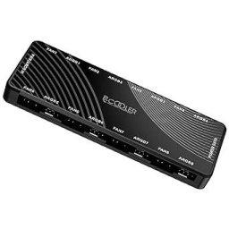 Hub Ventilator PCCOOLER 8 Port x4pin PWM x3pin RGB SATA Negru