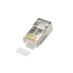 Mufa RJ-45 Logilink MP0004 pt Cablu FTP/ SFTP/ Cat5e/ RJ-45 (T) Ecranat Plastic cu Metal cu Insertie 100 Bucati