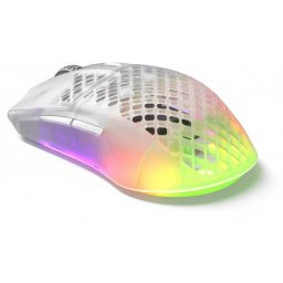 Mouse SteelSeries Aerox 3 Wireless Ghost Alb