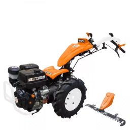 Motocultivator Ruris 977C 16CP + Lama de Cosit C977 Negru/Portocaliu