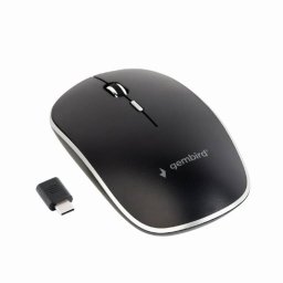 Mouse Wireless Gembird MUSW-4BSC-01 Silentios Receiver USB Type-C 1600DPI Negru