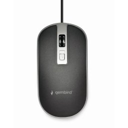 Mouse Optic Gembird MUS-4B-06-BS USB Negru/Argintiu