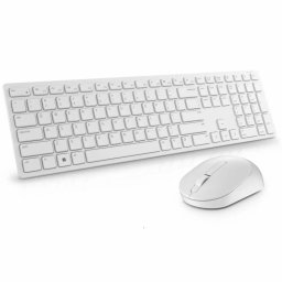 Kit Tastatura si Mouse Dell KM5221W Wireless Layout US International Alb