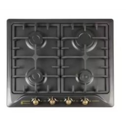 Plita Incorporabila Studio Casa PG660 Toscana Rustica 4 Arzatoare Gaz Gratare Fonta Aprindere Electrica Valve De Siguranta Negru