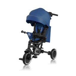 Tricicleta Copii Lionelo Tris Plus Ultrapliabila Multifunctionala Pana La 25Kg Inclinare Spatar Suport Picioare Rotire 360 9Luni-5Ani Albastru