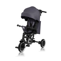 Tricicleta Copii Lionelo Tris Plus Ultrapliabila Multifunctionala Pana La 25Kg Inclinare Spatar Suport Picioare Rotire 360 9Luni-5Ani Gri