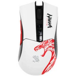 Mouse Gaming A4Tech R90 Plus Bloody Naraka Wireless 2.4GHz 5000DPI Alb/Negru