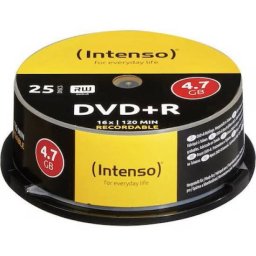 Mediu Optic Intenso Cake Box DVD+R 25 Bucati 4.7GB 16x