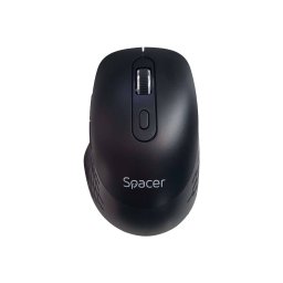 Mouse Wireless Spacer PC Sau NB 2.4GHz + Bluetooth 5.1 Optic Max.1600dpi Butoane/Scroll 6/1 Buton ON/OFF Baterii AAAx2 IncluseNegru