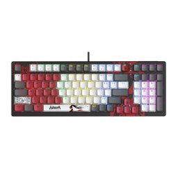 Tastatura A4Tech Gaming Bloody Co-branded Naraka Cu Fir 1.8m 106 Taste Multimedia Iluminare USB Multicolor