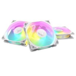 Set 3 Ventilatoare ASUS TUF Gaming TR120 aRGB 120mm Alb