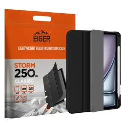 Husa Eiger Storm 250m Classic iPad Air 13(2024)/Pro 12.9 (2021)/(2022) Piele PC Negru