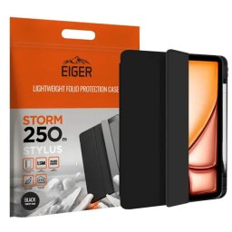 Husa Eiger Storm 250m Stylus iPad Air 13 (2024) TPU Silicon Negru