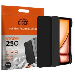 Husa Eiger Storm 250m Stylus iPad Air 11 (2024) TPU Silicon Negru