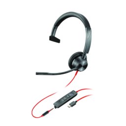 Casti HP Poly Blackwire 3315 Monaural Microsoft Teams Certified USB-C +3.5mm Plug +USB-C/A Adapter