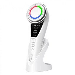 Aparat De Masaj Facial ANLAN Ultrasunete Cu Terapie Prin Lumina Alb