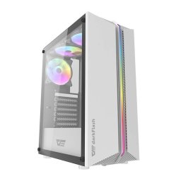 Carcasa Pc darkFlash DK151 Led Argb Alb