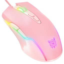 Mouse Gaming Onikuma CW905 cu Fir 6400DPI Roz