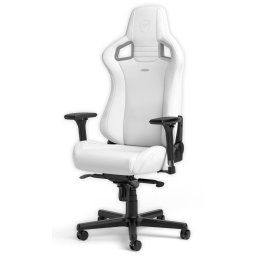Scaun Gaming NobleChairs EPIC Max 120KG Alb