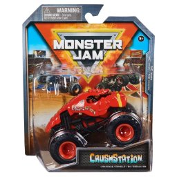 Macheta Spin Master Monster Jam Masinuta Metalica Crushstation Scara 1 La 64