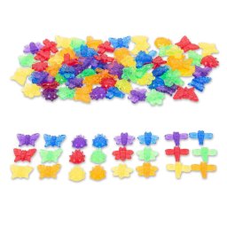 Jucarie Educativa TickIT Insecte translucide colorate 96 piese +3 ani