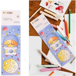 Mini Carte de Colorat Procart cu Apa Notite cu Ilustratii Pensula Pictura 4 Ani+