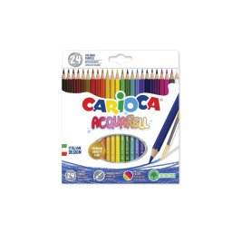 Creioane Colorate Carioca Aquarell cu Efect de Acuarela 24 Bucati / Set in Cutie Carton