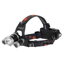 LANTERNA FRUNTE ACCU 10W + 2X 3W 350LM Rebel REBEL