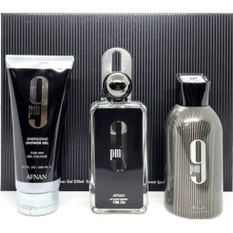 Pachet Apa de Parfum + Gel de Dus + Deodorant AFNAN 9PM
