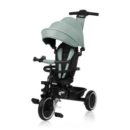 Tricicleta Copii Lionelo Berry 2 In 1 Multifunctionala Suport Picioare Control Al Directiei Scaun Reversibil Rotire 360 Verde