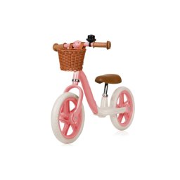 Bicicleta Fara Pedale Lionelo Alex Plus Usoara Cu Ghidon Si Sa Reglabile Cos Depozitare Si Sonerie Roz