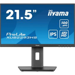 Monitor LED Iiyama ProLite XUB2293HS-B6 21.5 inch FHD IPS 4ms 100Hz Black