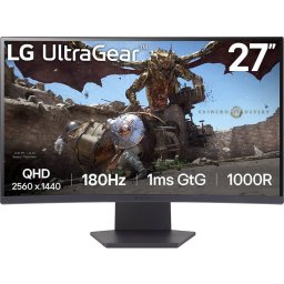 Monitor LED Gaming Curbat LG UltraGear 27GS60QX-B 27 inch QHD VA 1ms 180Hz Black