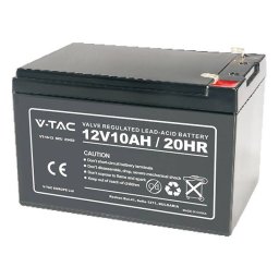 Acumulator Gel V-Tac Plumb 12V 10Ah Negru