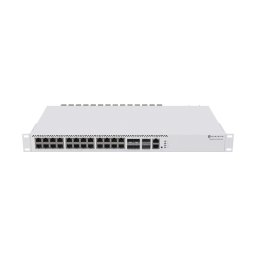 Switch MikroTik CRS326-4C+20G+2Q+RM 70W 21x RJ-45 4x SFP+ 2x QSFP+ Alb