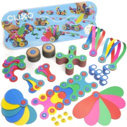 Set de Constructie Magnetic Clixo Wheel Creator 72 Piese 4 Ani+ Multicolor