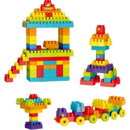 Set de Constructie Bufnitel Classic Blocks 245 Piese 3 Ani+ Multicolor