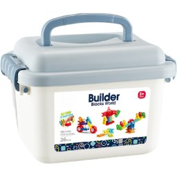 Set de Constructie Bufnitel Fun Blocks 26 Piese in Cutie Plastic 3 Ani+ Multicolor