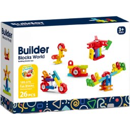 Set de Constructie Bufnitel Fun Blocks 26 Piese 3 Ani+ Multicolor