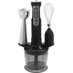 Set Blender 3in1 Vivax HBS-500X 2 Viteze Turbo Tel Suport Accesorii 500W Negru/Argintiu