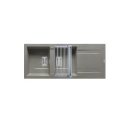Set Chiuveta Pyramis Granit KARTESIO 116x50 2B 1D Suport Multifunctional Roll Up Gri