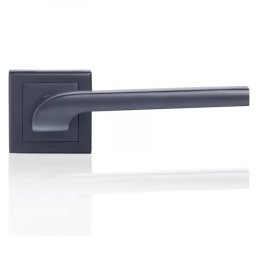 Maner Cu Rozeta Patrata Yale 35-ZR-8x8-A002-WC-56-61 Pentru Usa Interior Aluminiu Negru